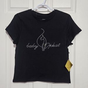 Baby Phat Black Rhinestone T-Shirt